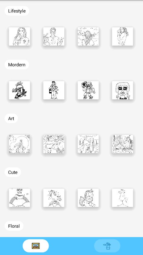 梦幻童话填色图1