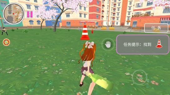 樱花消散的校园图1