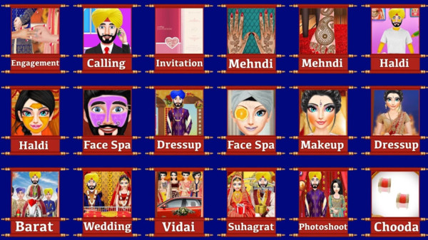 Navratri Makeover Salon Game(印度婚礼爱情)图1