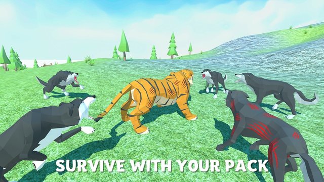 Wolf vs Tiger Simulator: Wild Animals 3D图2