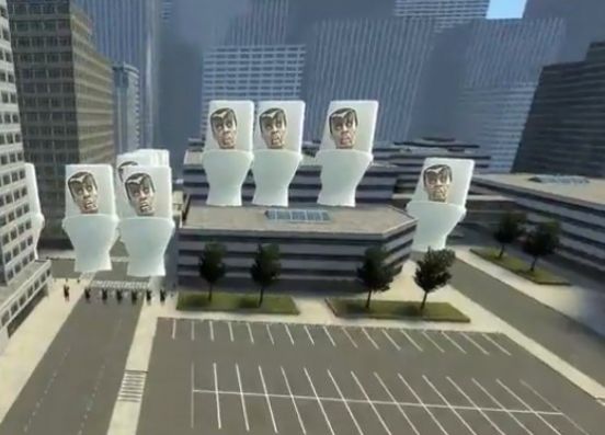 马桶人VS监控人战争模拟 马桶人VS监控人战争模拟