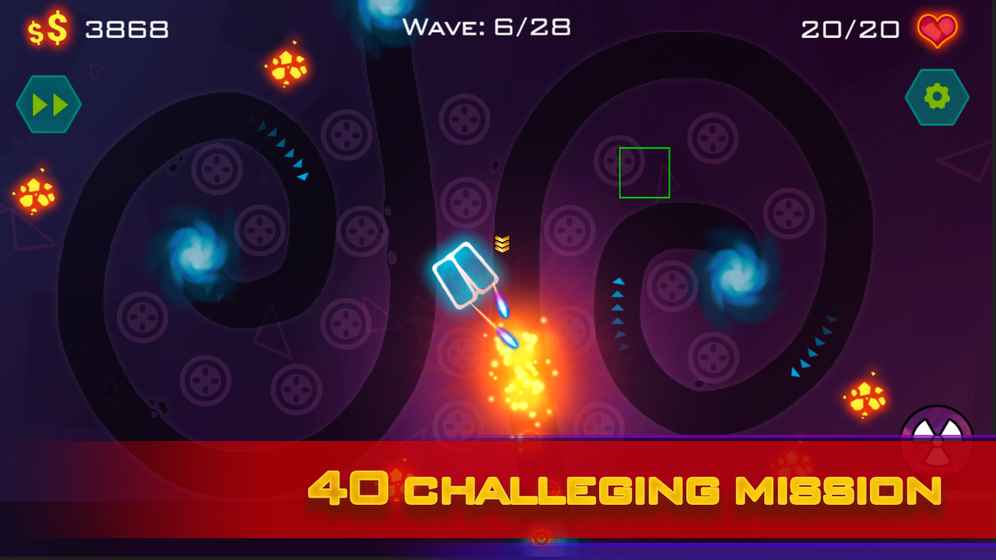 Tower Defense: Geometry War图1