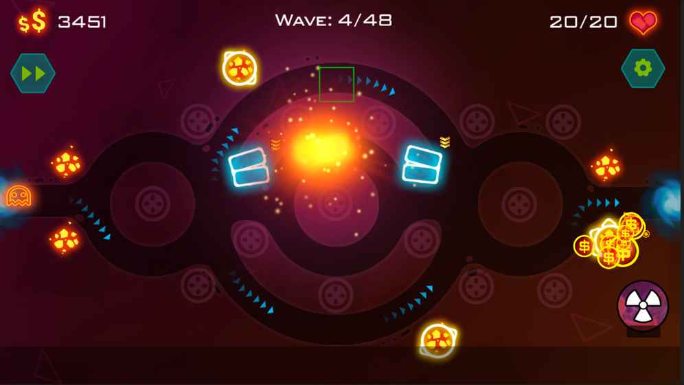 Tower Defense: Geometry War图3