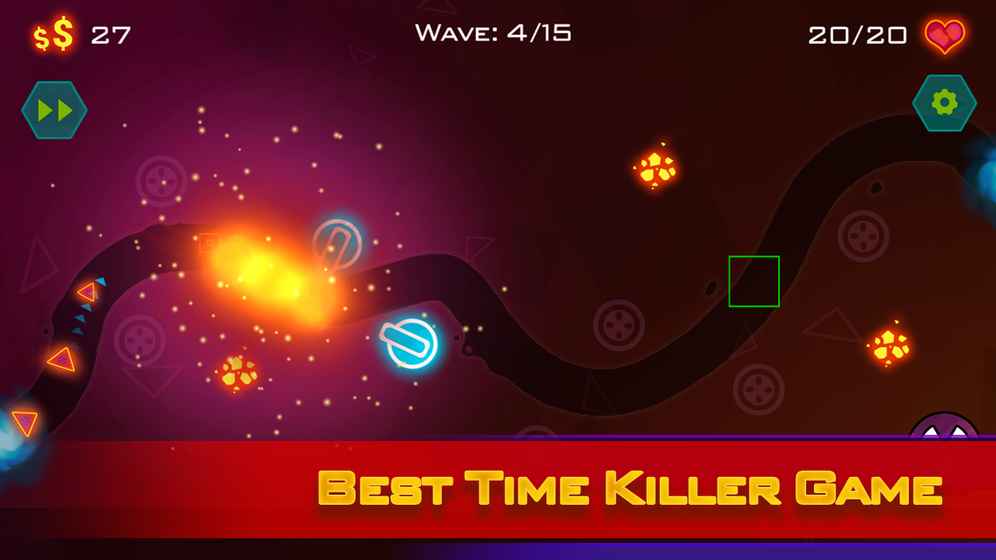 Tower Defense: Geometry War图6