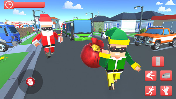 圣诞老人与白色圣诞节纸巾盒游戏官方版