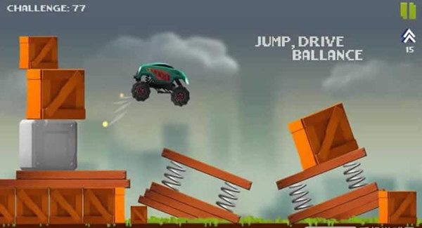 卡通障碍卡车图1