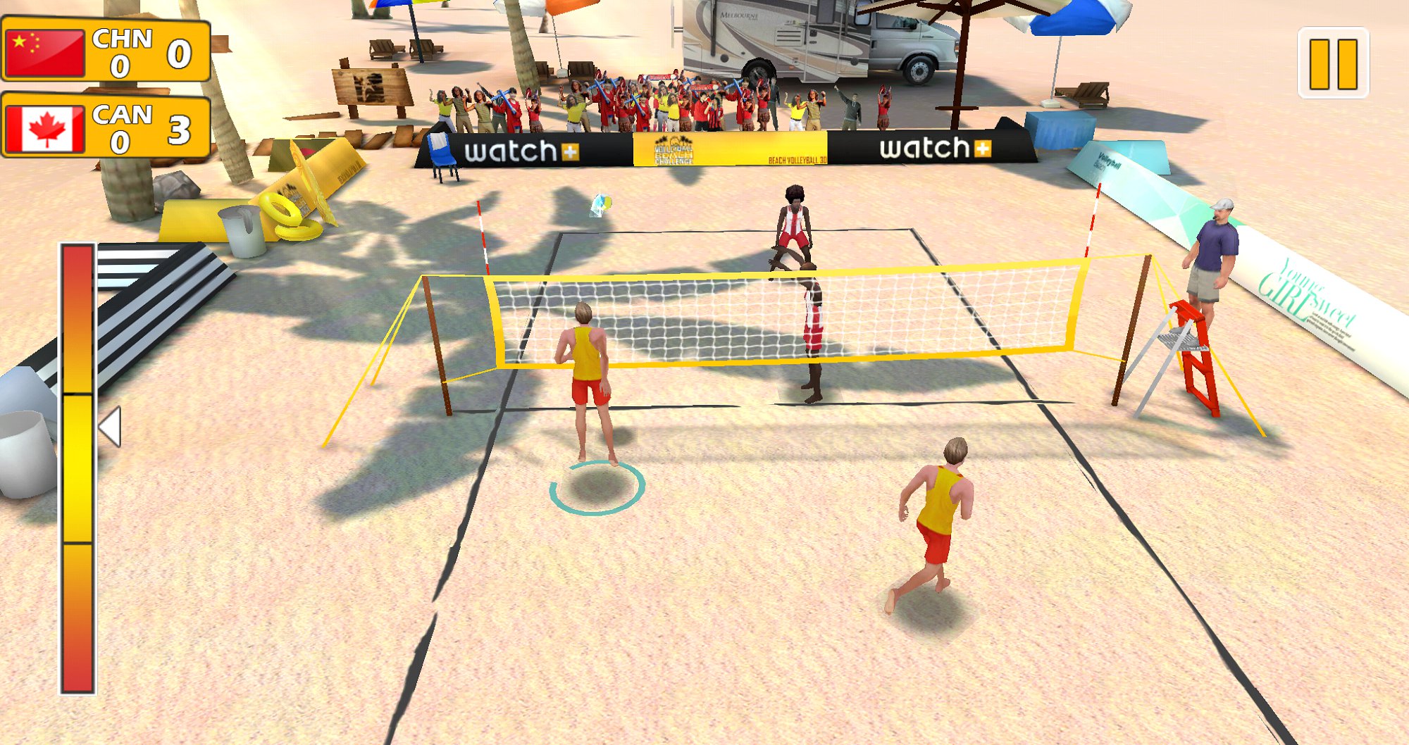 专业沙滩排球赛图1