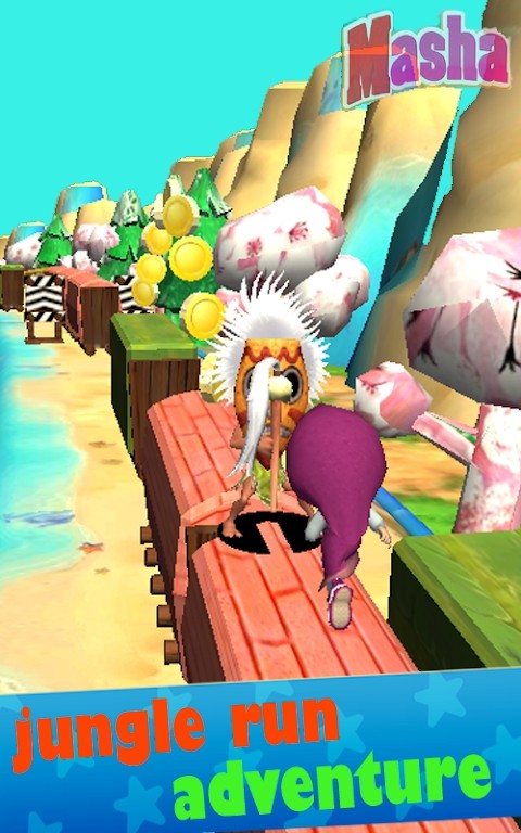 Masha Run Escape : Jungle Rush Adventure图4