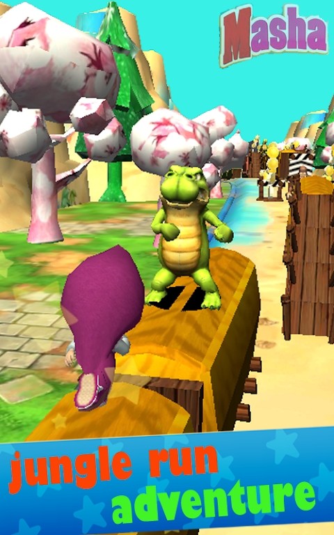 Masha Run Escape : Jungle Rush Adventure图2