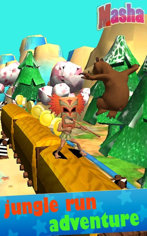 Masha Run Escape : Jungle Rush Adventure图3