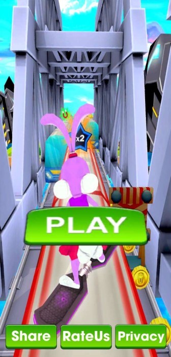 地铁兔子跑酷游戏图1