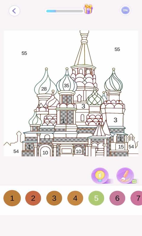 卡通涂色图4