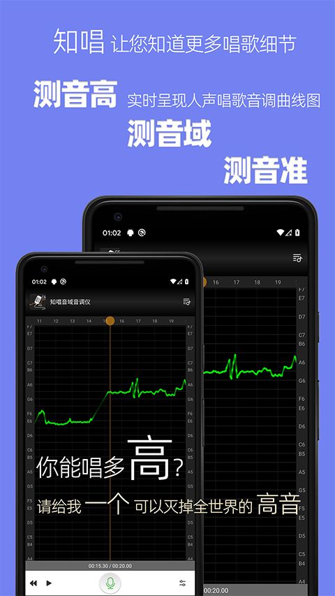 知唱音域音调仪(音调分析工具) v3.0.2 安卓版图1