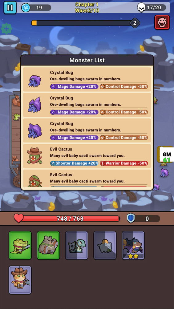 怪兽乱斗破解版内置菜单(Critter Clash) 1.0.1手机版图1