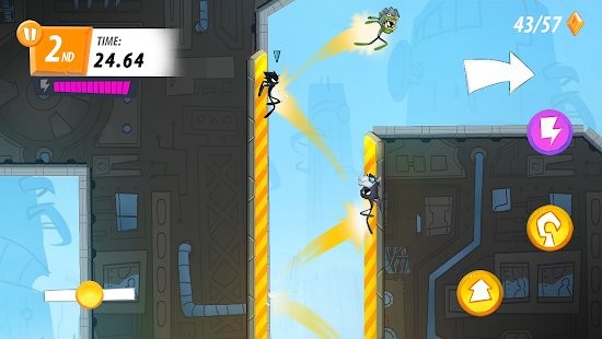 火柴人比赛跑酷趣味跑免费版(Stick Parkour)图2