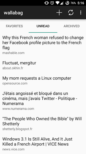 wallabag稍后阅读app图1