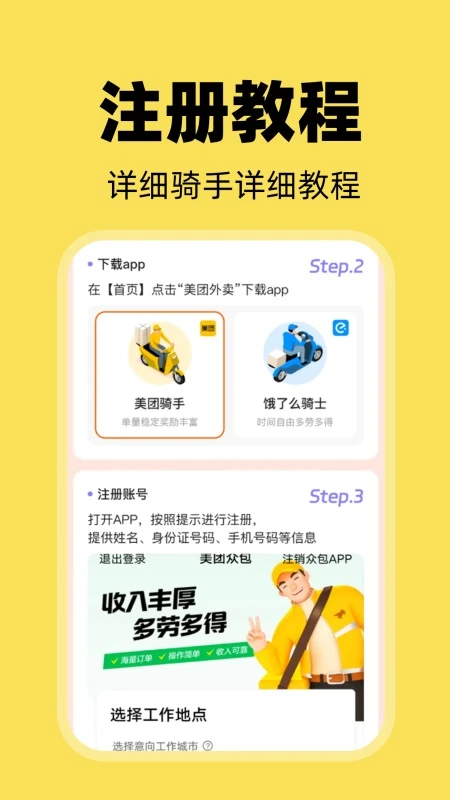 外卖骑手配送图2