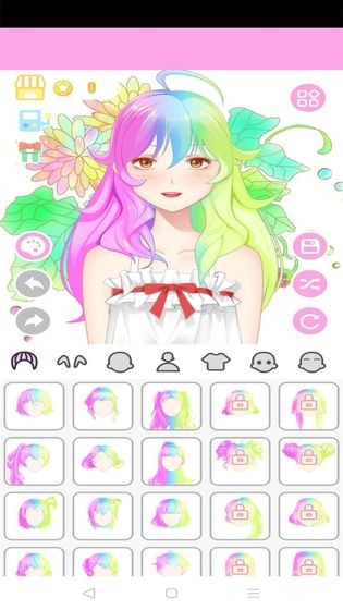 粉彩萌娘换装系统手游图2