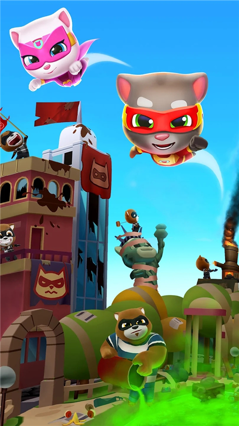 汤姆猫英雄跑酷破解版图1