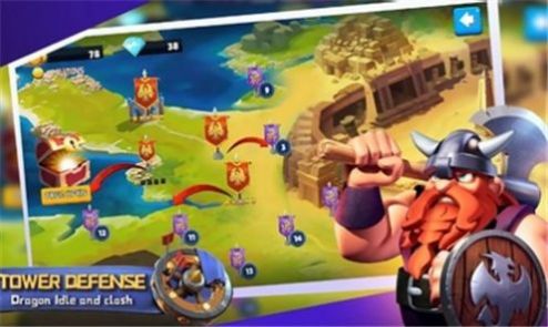 Tower defense: Dragon Idle and clash