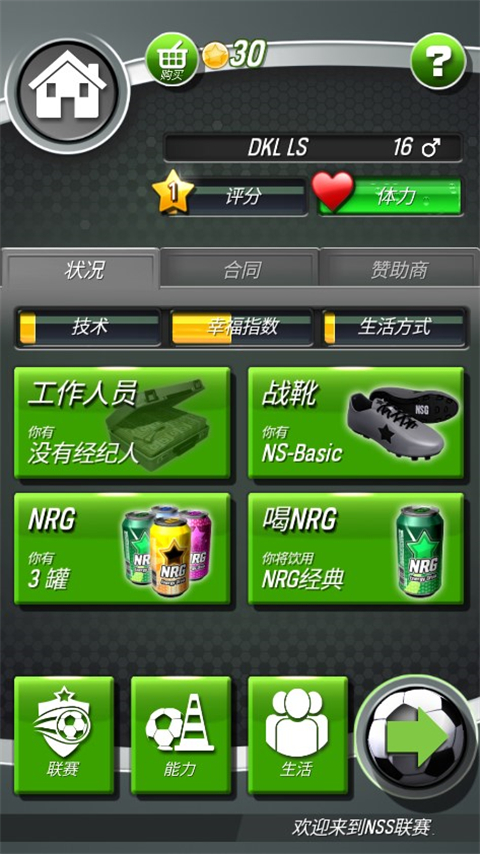 新星足球游戏中文版(New Star Soccer)图1