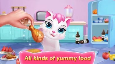 可爱小猫向上跳 