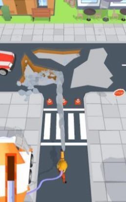 水泥罐车修路图2