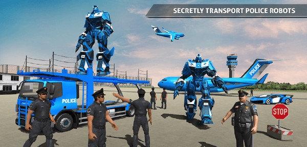 警察机器人汽车游戏图1