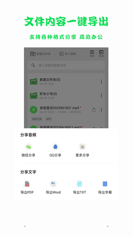 语音转文字导出图4