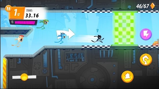 火柴人比赛跑酷趣味跑免费版(Stick Parkour)图3