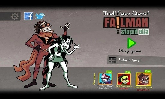 巨魔脸探索手游(Troll Quest Failman and Stupidella)图1