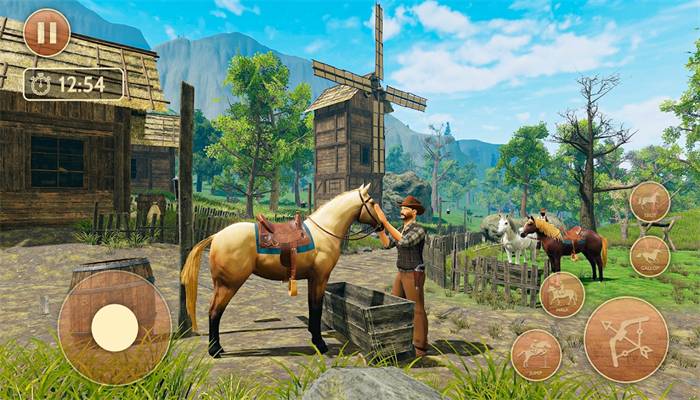 野马奔腾模拟驾驶Wild Horse Games Horse Sim 3D图1