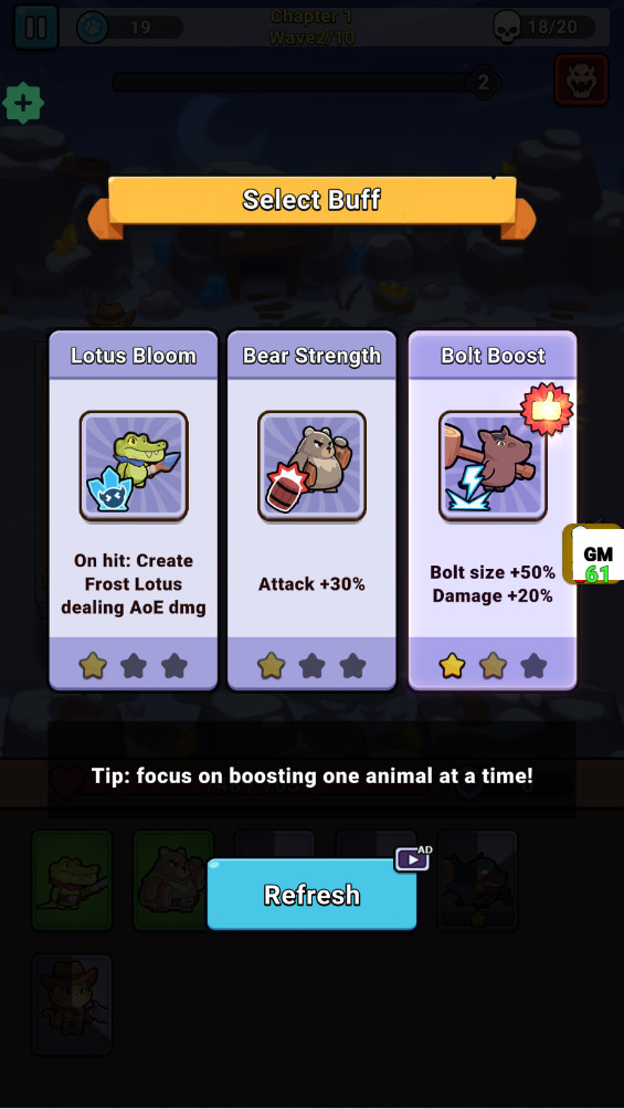 怪兽乱斗破解版内置菜单(Critter Clash) 1.0.1手机版图3