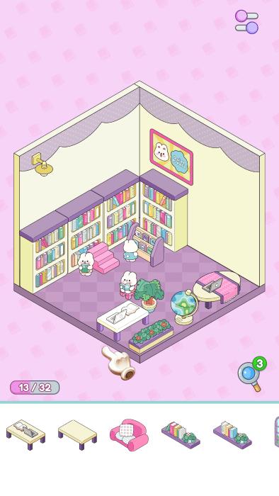 房间装饰3d贴纸游戏(Room Decor)图2