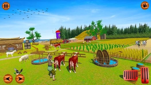 Village Farming Games: Tractor