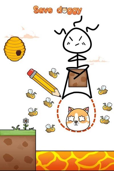 画线救狗狗