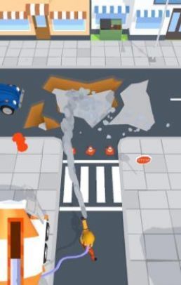 水泥罐车修路图1