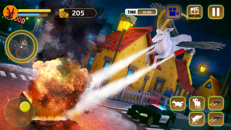 可怕的山羊荒野生活模拟器(Scary Super Goat Animal life)图2