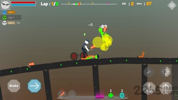 火柴先生独轮生存无限金钱版图2