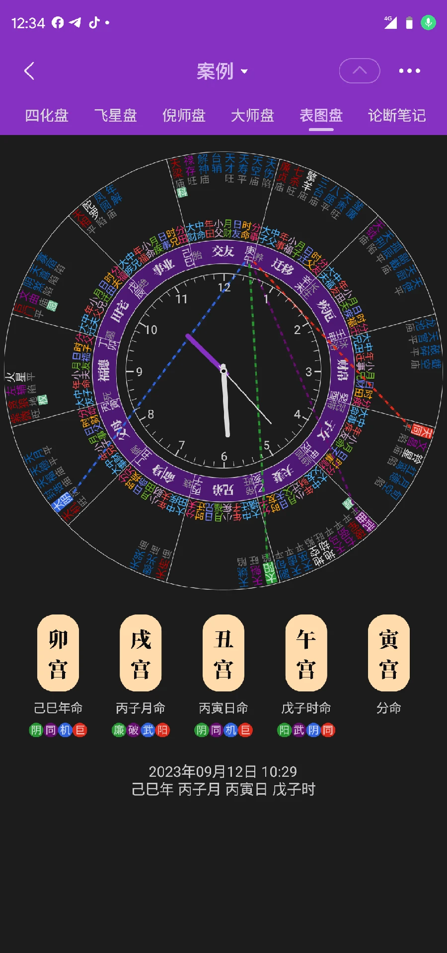 陈抟紫微斗数排盘图2