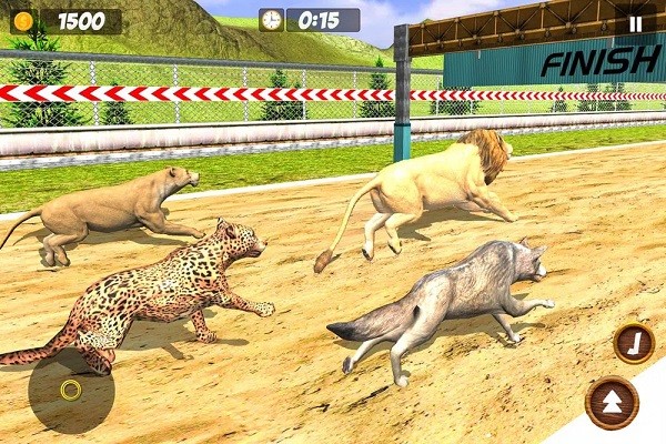 Animal Racing Simulator: Wild Animals Race Game图2
