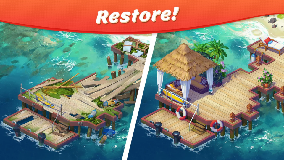 ❤️ Tropical Forest Match 3 Story图4