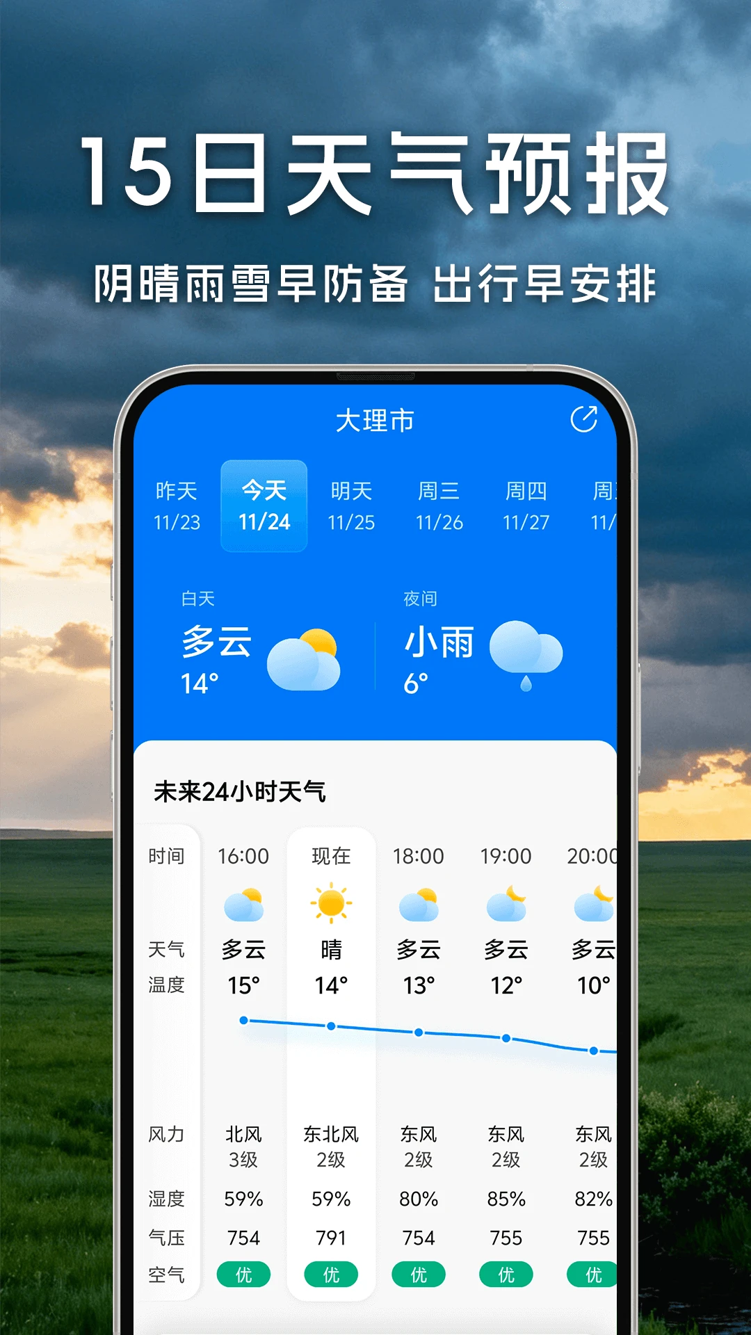 万年历天气预报