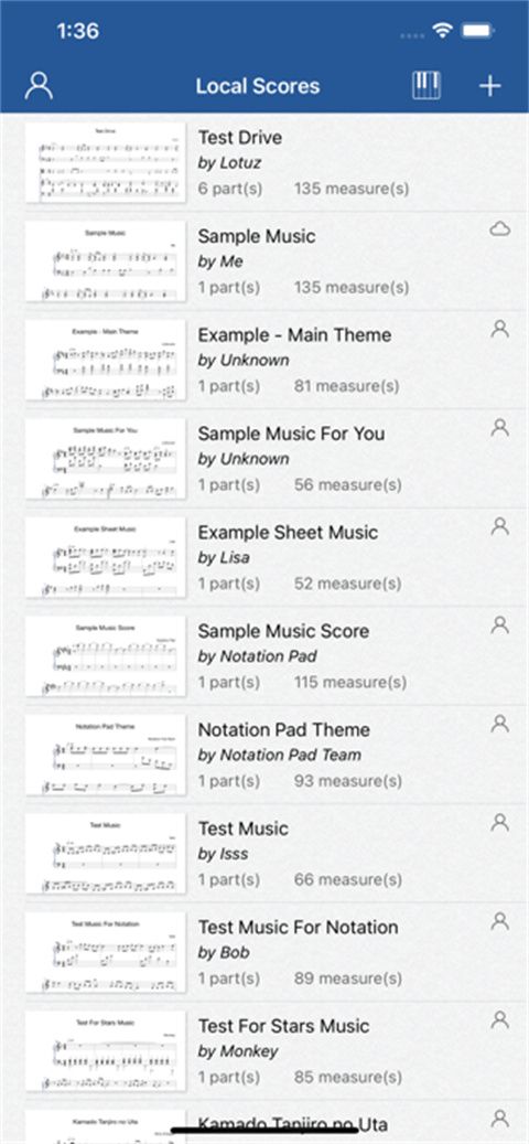 NotationPad(乐谱制作软件) v1.2.2 安卓版图1