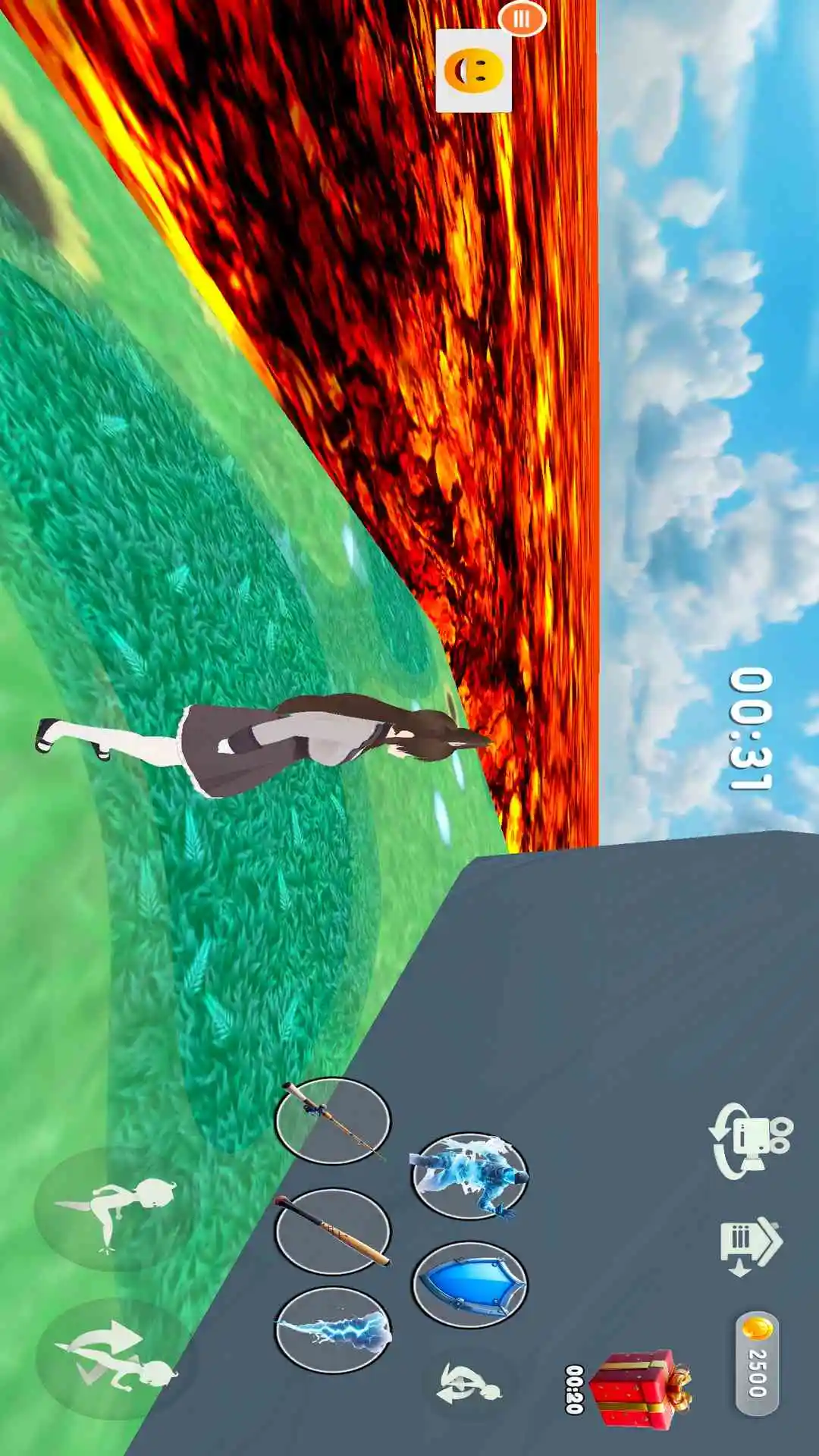 动漫女孩跑步图1