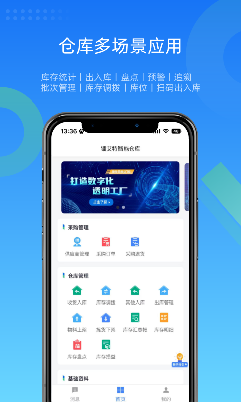 镭电云WMS仓库管理图1