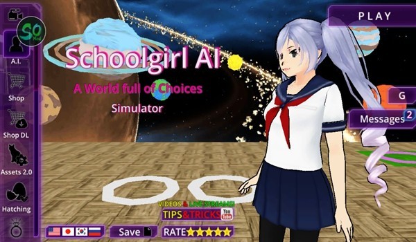 校园女生AI模拟器（SchoolGirl AI - 3D Multiplayer Sandbox Simulator）汉化版 最新版v3.3.9