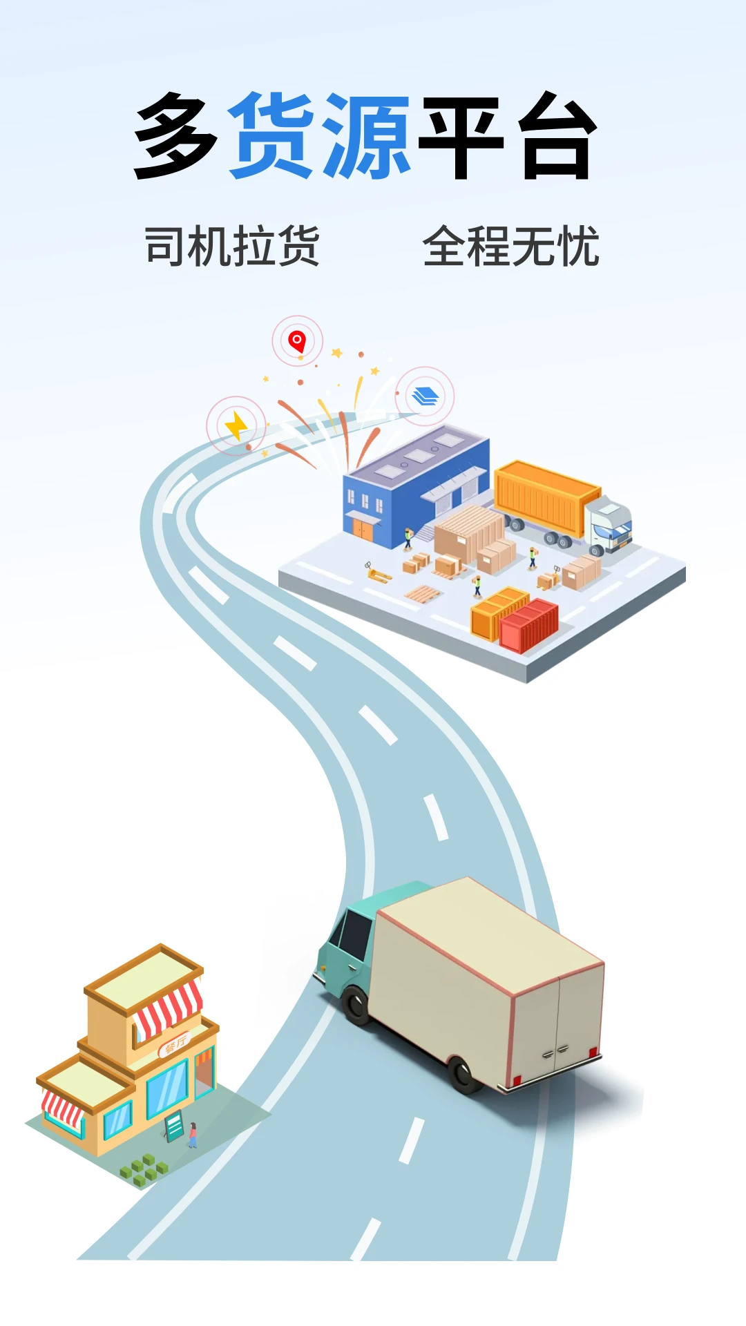 货车拉货司机图1