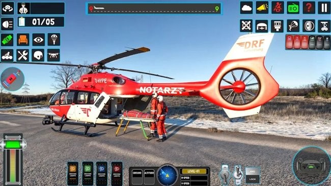 救援直升机游戏(Rescue Helicopter Game 2025)图2